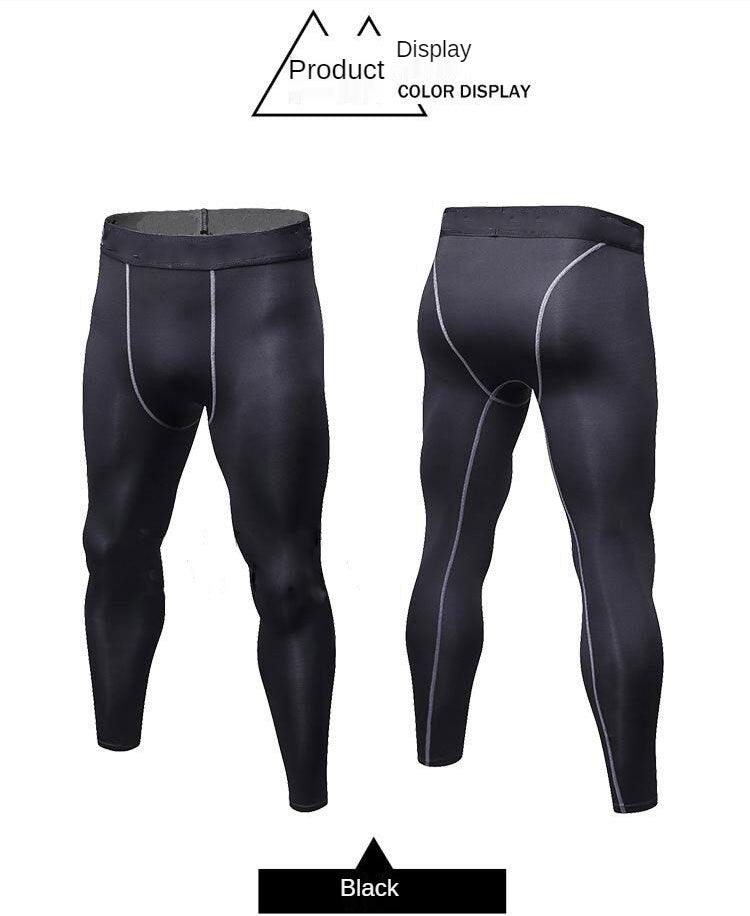 Leggings de Compressão Masculina, Calças Justas de Ginástica, Basquete