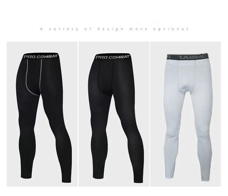 Leggings de Compressão Masculina, Calças Justas de Ginástica, Basquete