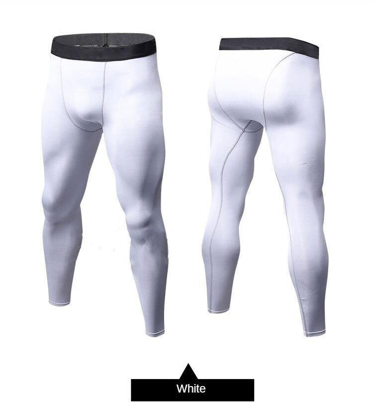 Leggings de Compressão Masculina, Calças Justas de Ginástica, Basquete