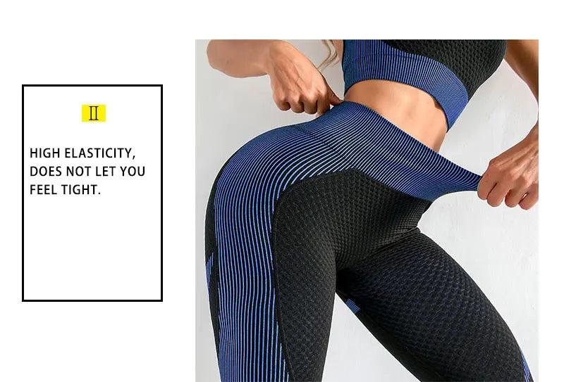 Top leggings sem costura feminino para academia, roupas esportivas para treino