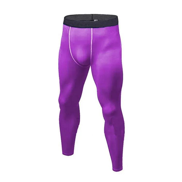 Leggings de Compressão Masculina, Calças Justas de Ginástica, Basquete