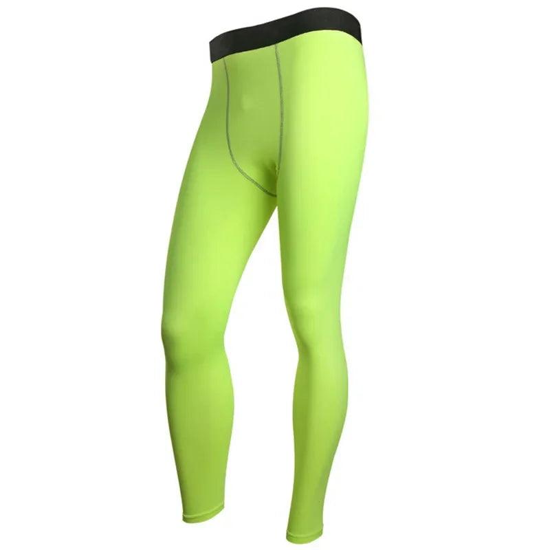 Leggings de Compressão Masculina, Calças Justas de Ginástica, Basquete