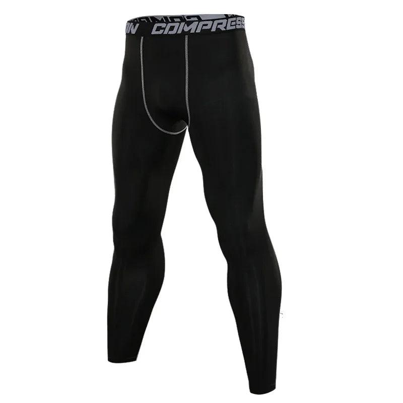 Leggings de Compressão Masculina, Calças Justas de Ginástica, Basquete