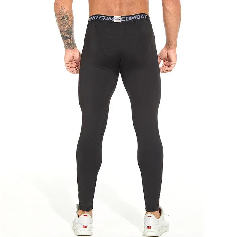 Leggings de Compressão Masculina, Calças Justas de Ginástica, Basquete