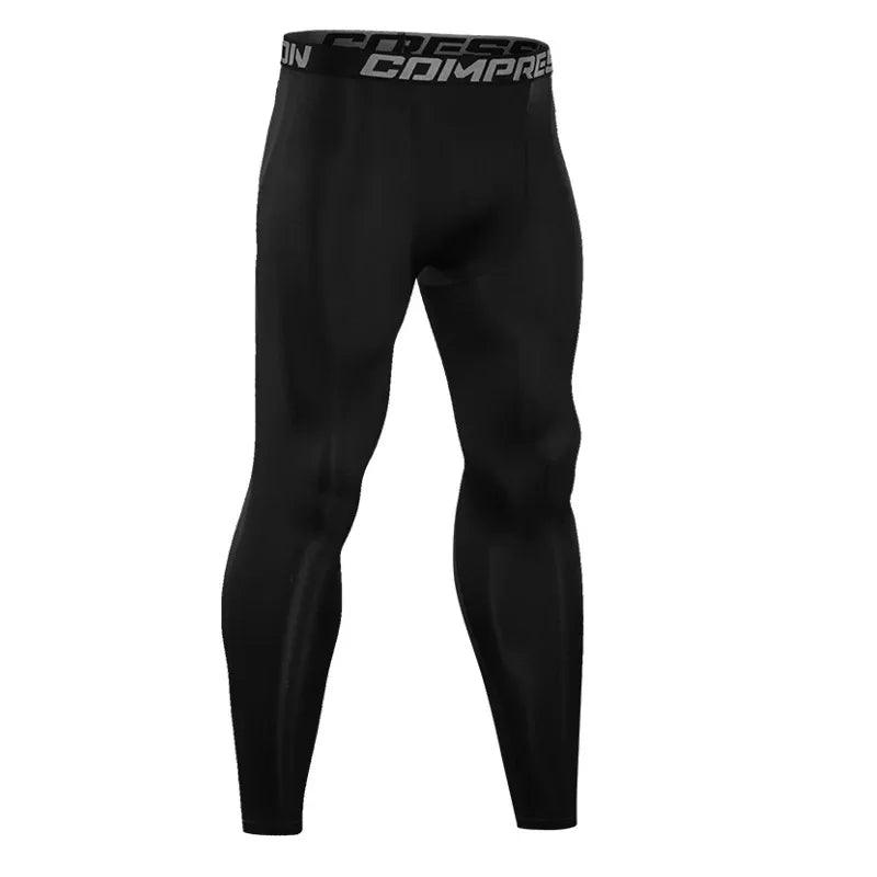 Leggings de Compressão Masculina, Calças Justas de Ginástica, Basquete