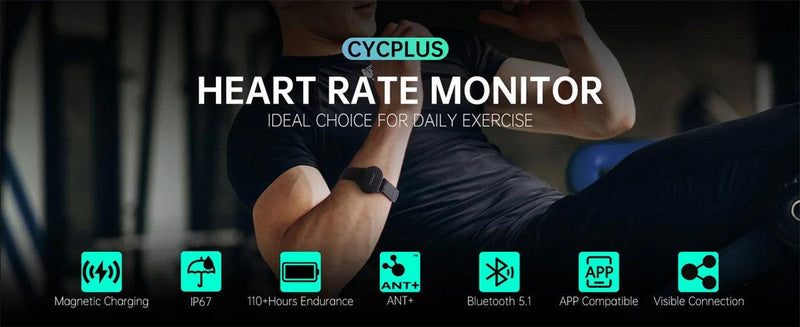 CYCPLUS-Monitor de frequência cardíaca sem fio Braçadeira, Pulseira, ANT