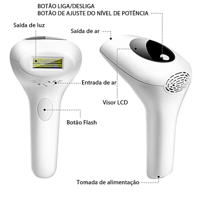 999999 flashes depiladora a laser permanente fotoepiladora
