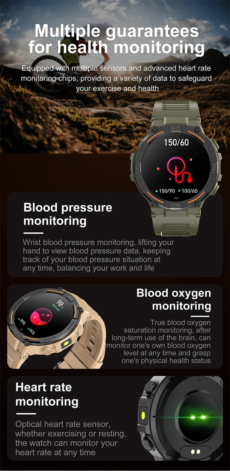 Smartwatch militar à prova d&