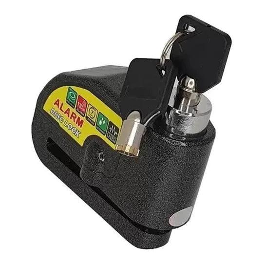 Trava Cadeado De Freio Disco Com Alarme Sonoro Para Moto