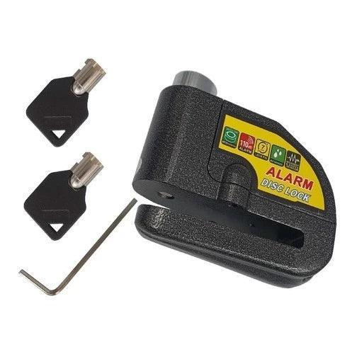 Trava Cadeado De Freio Disco Com Alarme Sonoro Para Moto