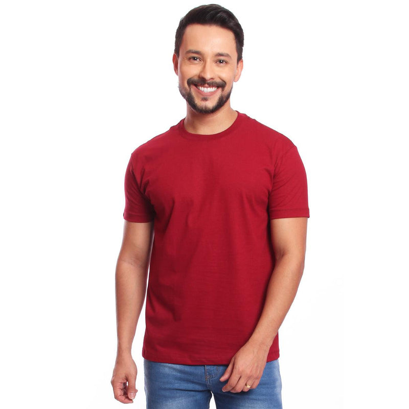 Camiseta Masculina Camisa Lisa 100% Algodão Premium Fio 30.1