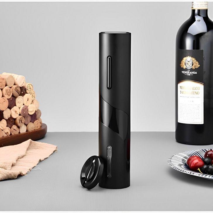 ABRIDOR DE VINHO AUTOMÁTICO SACA ROLHAS ELÉTRICO A PILHAS ELEGANTE E FUNCIONAL