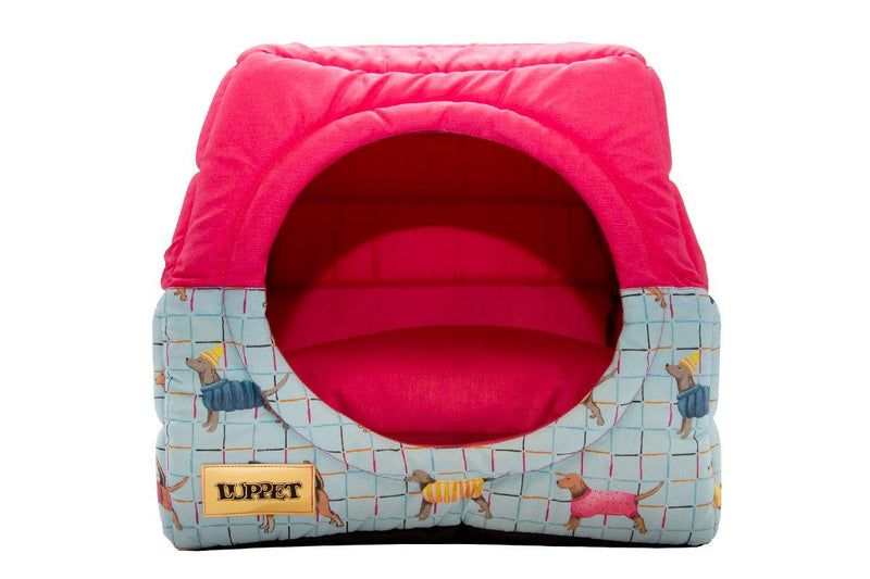 Cama Iglu e Toca Para Cachorro Impermeável Luppet Rosa Pets (LP7021-01)