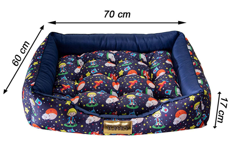 Cama Retangular para Cachorro ou Gato Luppet Luxo Pequeno Príncipe Tamanho:GG (