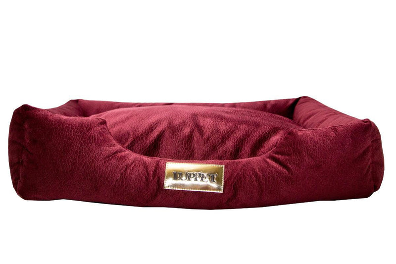 Cama Retangular para Cachorro ou Gato Luppet Super Luxo Bordo (LP101916-01)