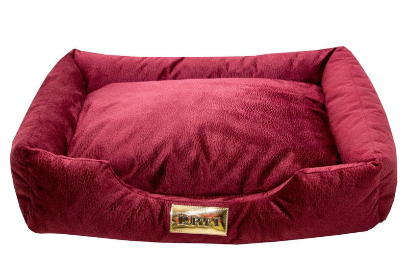 Cama Retangular para Cachorro ou Gato Luppet Super Luxo Bordo (LP101916-01)