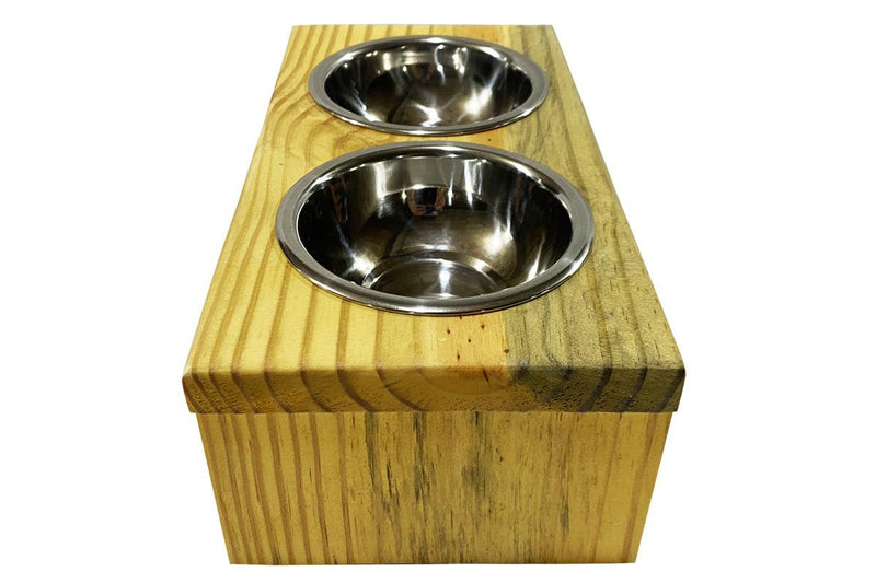 Luppet Comedouro para Cães e Gatos Toronto Elevado e com potes de Inox P