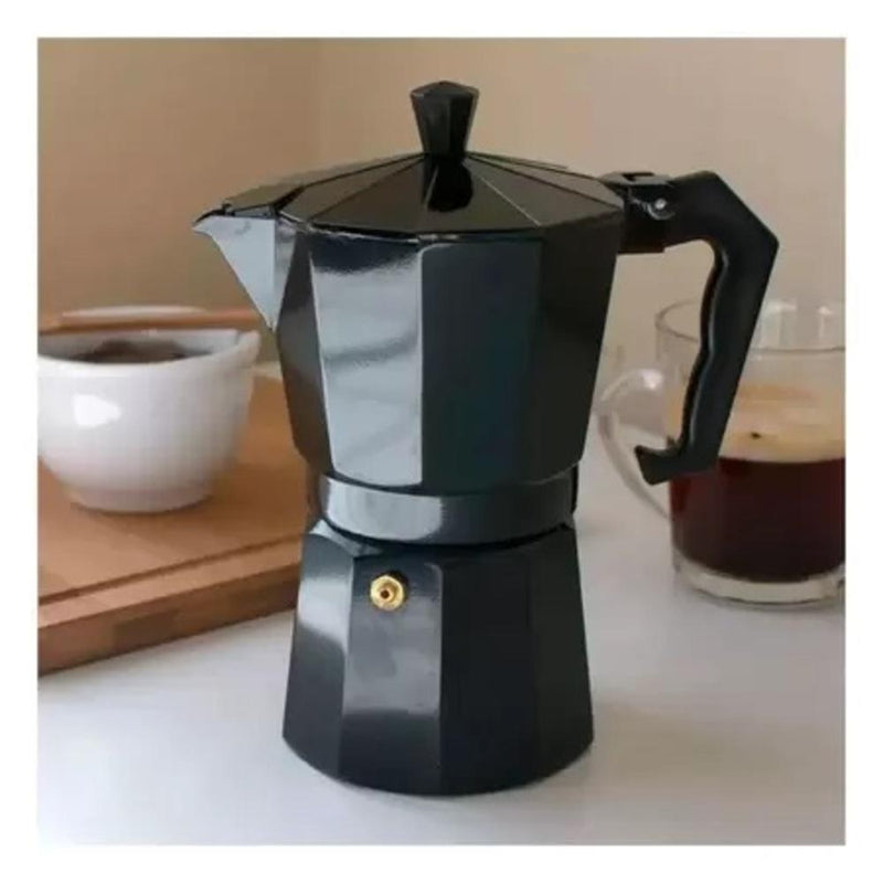 CAFETEIRA ITALIANA BLACK PLUS CAFE EXPRESSO MANUAL MOKA 3 XICARAS PREMIUM PRETA