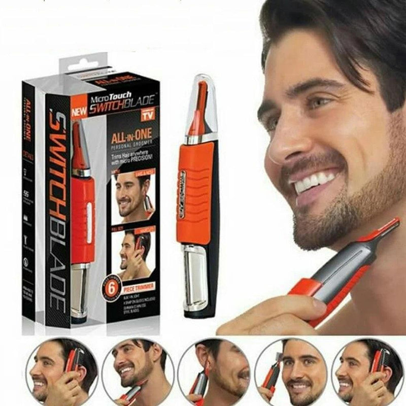 MAQUINA DE CORTAR CABELO APARADOR PELOS SEM FIO LED 6 EM 1 KIT COMPLETO NARIZ OREÇHA BARBA E SOBRANCELHA CORPO ROSTO