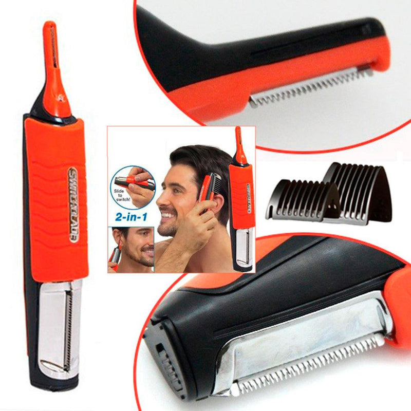 MAQUINA DE CORTAR CABELO APARADOR PELOS SEM FIO LED 6 EM 1 KIT COMPLETO NARIZ OREÇHA BARBA E SOBRANCELHA CORPO ROSTO